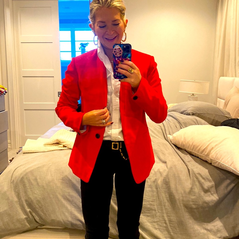 Rag & Bone red blazer
